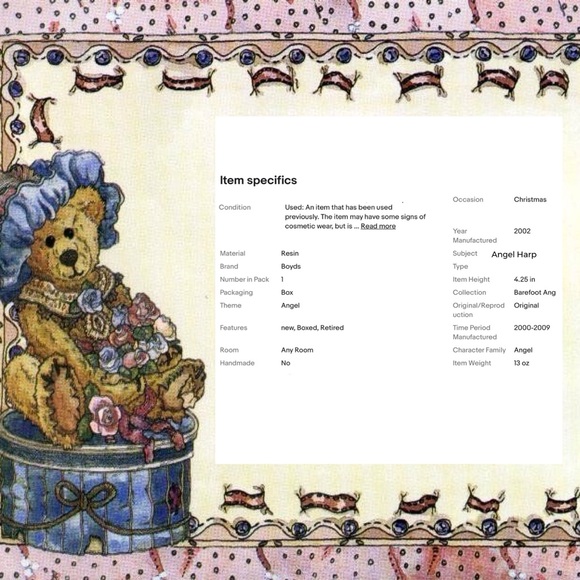 🧸★❦꒒ik୧⌵♡⌵N୧w❦★ AUCTION PRICE👩🏻‍⚖️ Muriel...Heavenly Notes 380016 - Picture 2 of 10